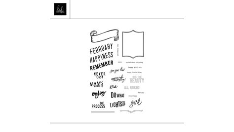 Digital 4×6 February Update Stamp Set Heidi Swapp Shop