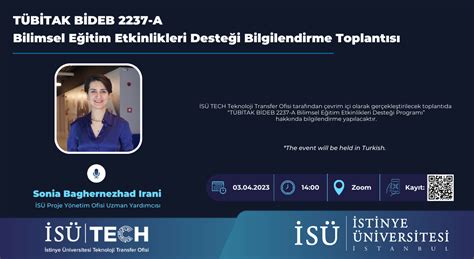 TÜbİtak Bİdeb 2237 A Bilimsel Eğitim Etkinlikleri Desteği Bilgilendirme