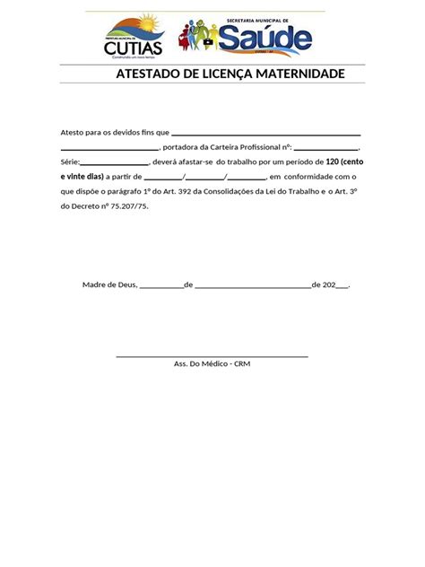 Licença Maternidade Dias