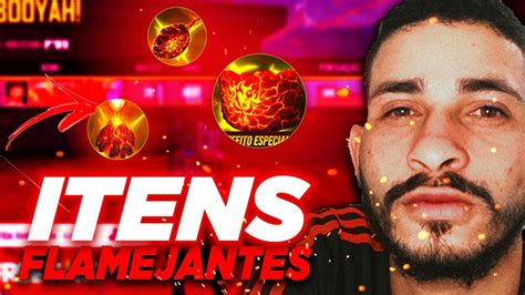 🔥 Free Fire Ao Vivo 🔥 Novos Itens Flamejantes 🔥 Solo Ranked Insana