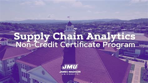 Supply Chain Analytics Non Credit Certificate Series Youtube