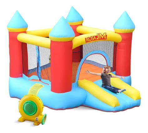 Trampolín Brincolin Infantil Castillo Bomba Inflable rosa Jm Envío gratis