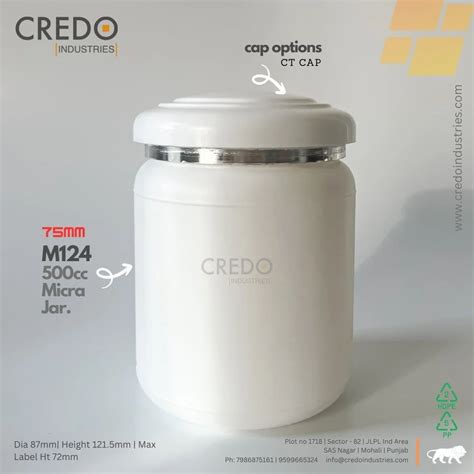 Ml Micra Jar Hdpe Gm Mashroom Jar At Rs Piece Gmada