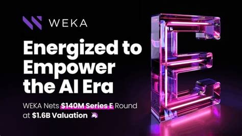 Weka Raises 140m Series E Citybiz