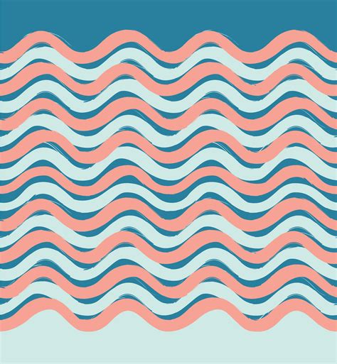 Abstract Wave Seamless Pattern Stylish Geometric Background Wa