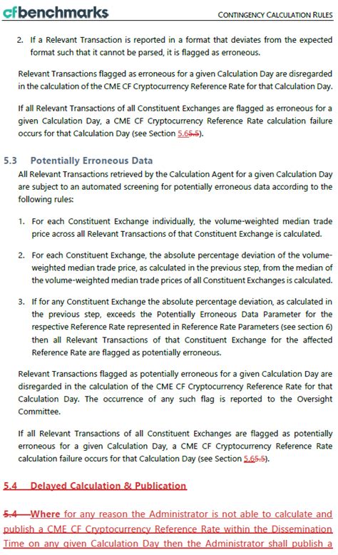 The Consultation On Changes To The Methodology Of The Cme Cf