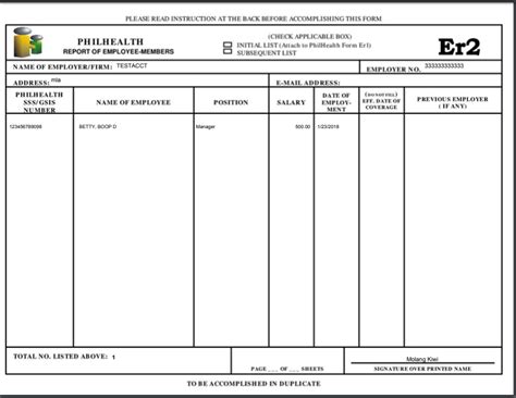 How To Generate Philhealth Er 2 Sprout Solutions