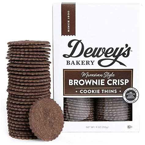 Deweys Bakery Brownie Crips Cookie Thins Baked In Small Batches Real Simple Ingredients