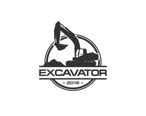 Excavator Logo Template Vector Heavy Equipment Logo Vector For