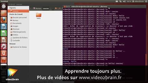 Ubuntu Linux Gestion Des Fichiers Avec La Ligne De Commandes Youtube