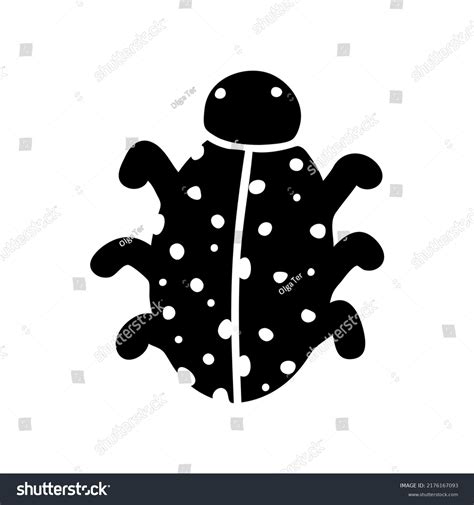 Beetle Insect Ladybug Flat Line Art Stock Vector Royalty Free 2176167093 Shutterstock