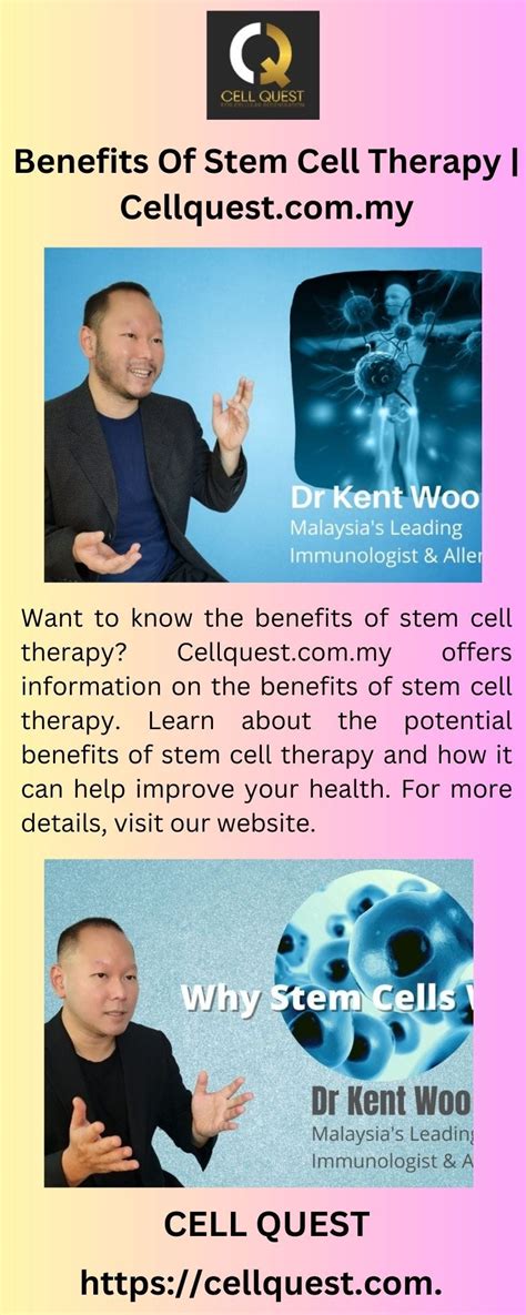 Benefits Of Stem Cell Therapy | Cellquest.com.my - Questcell - Medium