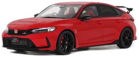 Modellino Auto Scala 1 18 Ottomobile HONDA CIVIC TYPE R 2022 RED