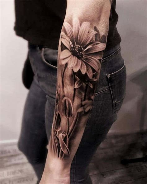 Cool Flower Tattoo Sleeve Ideas