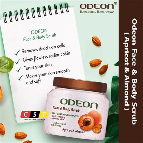 Odeon Face And Body Scrub 300ml 500ml Shopee Malaysia