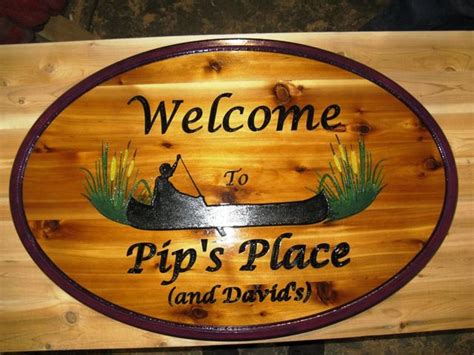 Custom Carved Wooden Cottage Signs Make Unique Xmas Ts Cottage Signs Rustic Wood Signs