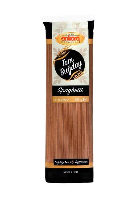 Ankara Makarna Tam Buğday Spagetti 500 Gr Yerli Tüket