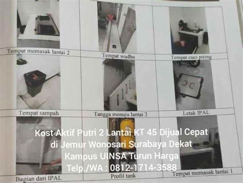 Rumah Kost Dijual Di Surabaya Aktif Turun Harga Dekat Kampus Uinsa