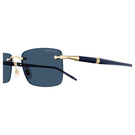 Montblanc Mb0344s 003 Gold Sunglasses Man