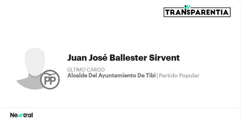 Conoce el salario público de Juan José Ballester Sirvent