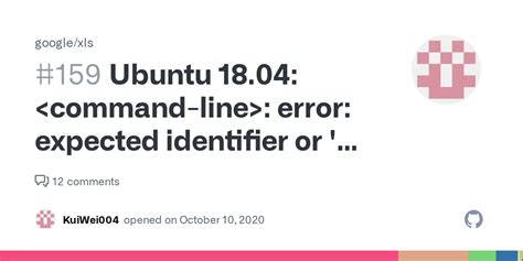 Ubuntu Error Expected Identifier Or Before Numeric