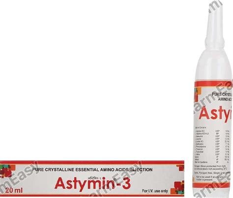 Astymin 3 Ampoule Of 20ml Injection Uses Side Effects Price Dosage