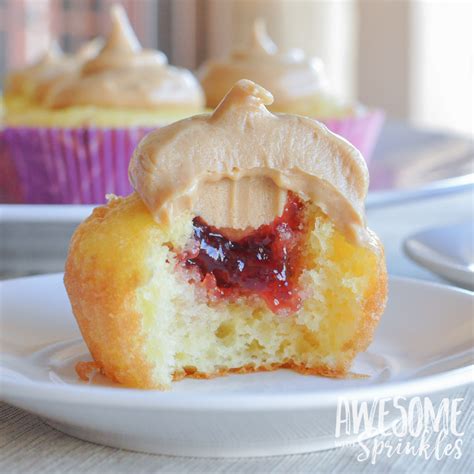 Peanut Butter And Jelly Cupcakes