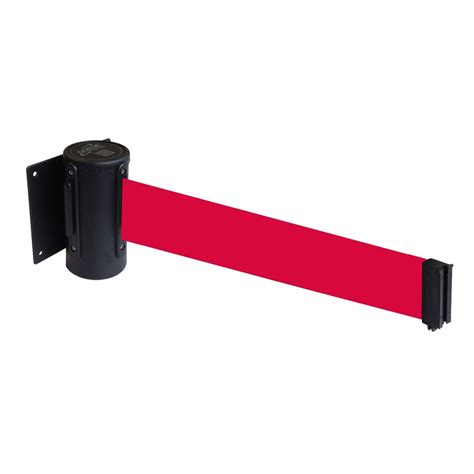 3 Metre Retractable Wall Mounted Barrier Plain Colour Options