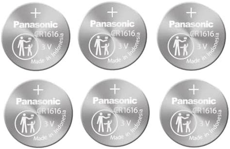 Panasonic CR1616 3V Coin Cell Lithium Battery 2 Count 3 Pack