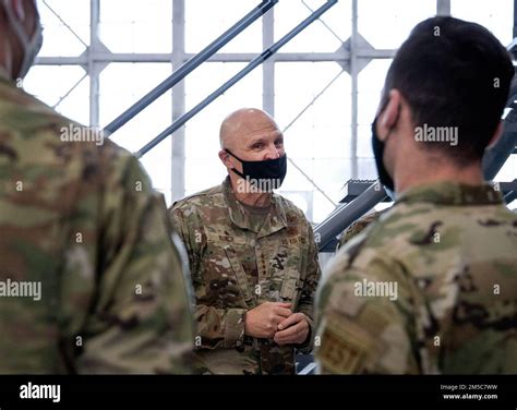 Gen Arnold Bunch Air Force Materiel Command Commander Talks With