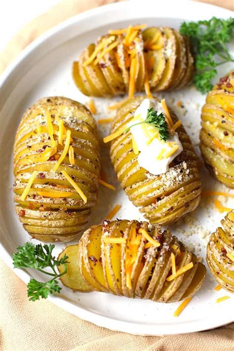 Baked Hasselback Potatoes Suebee Homemaker