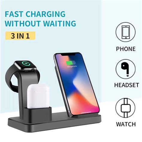 Regent Bestseller 2020 3 In 1 Wireless Charger Charging Stations 4 In 1