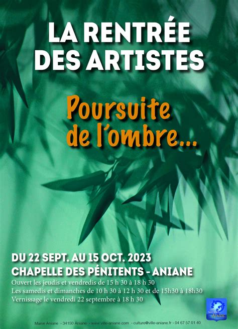 LA RENTREE DES ARTISTES La Mairie D Aniane