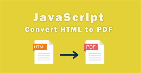 How To Convert Html To PDF Using JavaScript YourBlogCoach