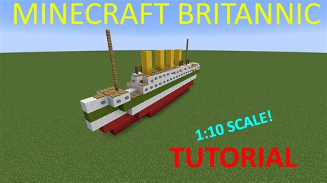 Minecraft Titanic Mini Hmhs Britannic Tutorial Youtube