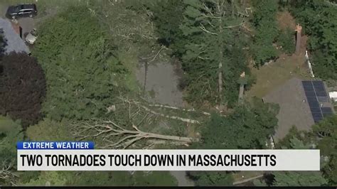 Two Tornadoes Touch Down In Massachusetts Youtube