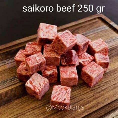 Jual Saikoro Beef Wagyu Meltique Cubes Daging Sapi Kotak Saikoro