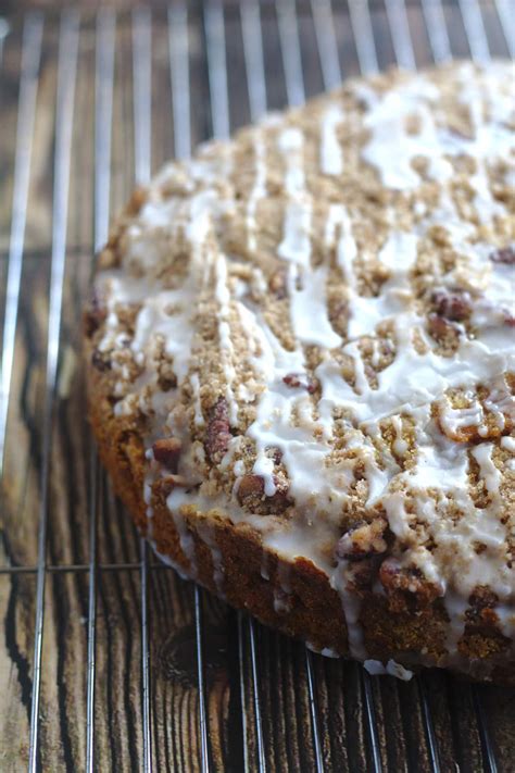 Pumpkin Streusel Coffee Cake Nina Kneads To Bake