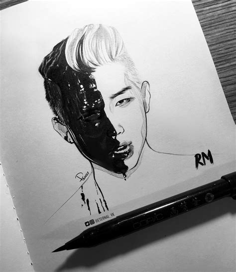 Inspiraci N Dibujo En L Piz Blog De Dibujo Fan De Arte Bts Dibujo