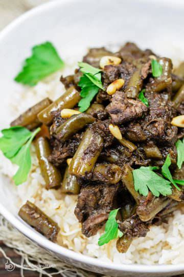 Middle Eastern Beef Stew Recipe With Green Beans The Mediterranean Dish