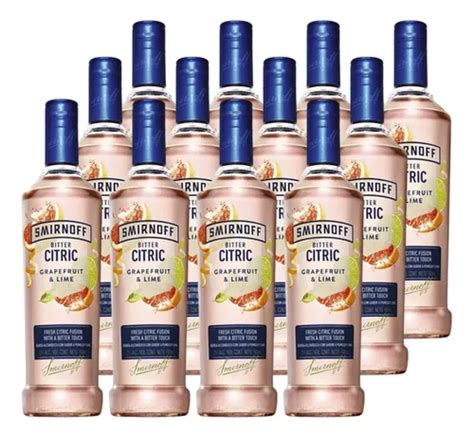 Vodka Smirnoff Bitter Citric Ml Pack Cuotas Sin Inter S