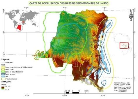 Localisation des différents bassins sédimentaires de la RDC (Source ...