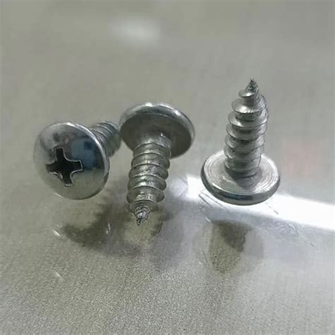 Round Mild Steel Flat Head Self Tapping Screw Size Inch L At Best