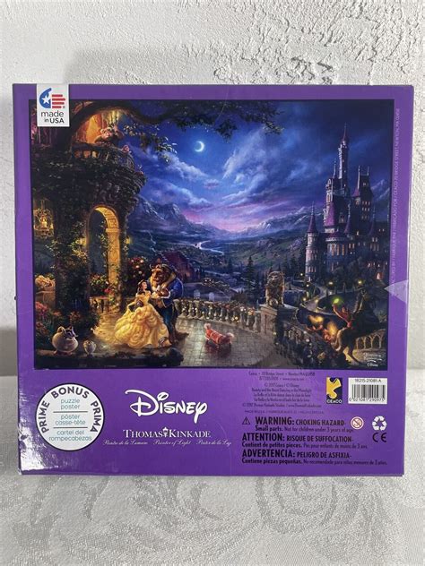 Thomas Kinkade Ceaco Beauty And The Beast Disney Collection Puzzle