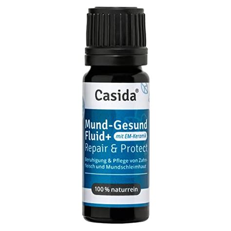 Casida Mund Gesund Fluid Mit EM Keramik Pflanzliche Hilfe Bei