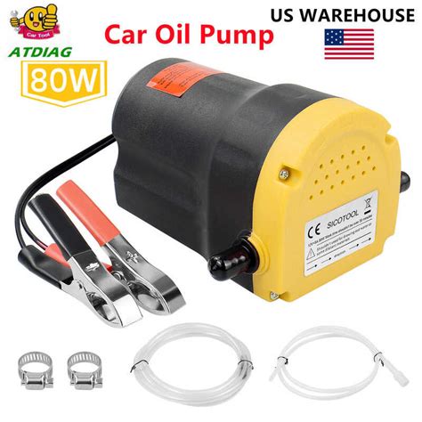 80w Electric Crude Oil Fluid Extractor Transfer Engine Suction Pump Tubes For Auto Car Boat