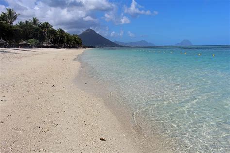 Ile Maurice Flic En Flac Plage Sable Blanc