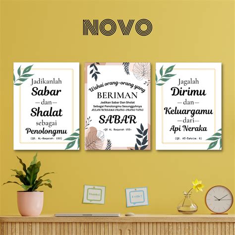 Jual Quotes Islami Walldecor Pajangan Dekorasi Hiasan Islami Dinding