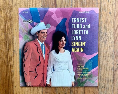 Ernest Tubb And Loretta Lynn Vinyl Record Singin Again Etsy