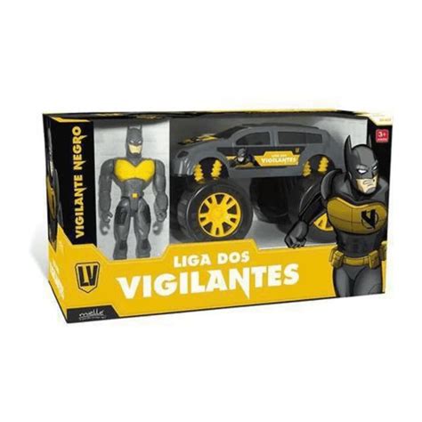 Carro Vigilante Negro Boneco Mielle Up Brinquedos